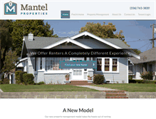 Tablet Screenshot of mantelproperties.com